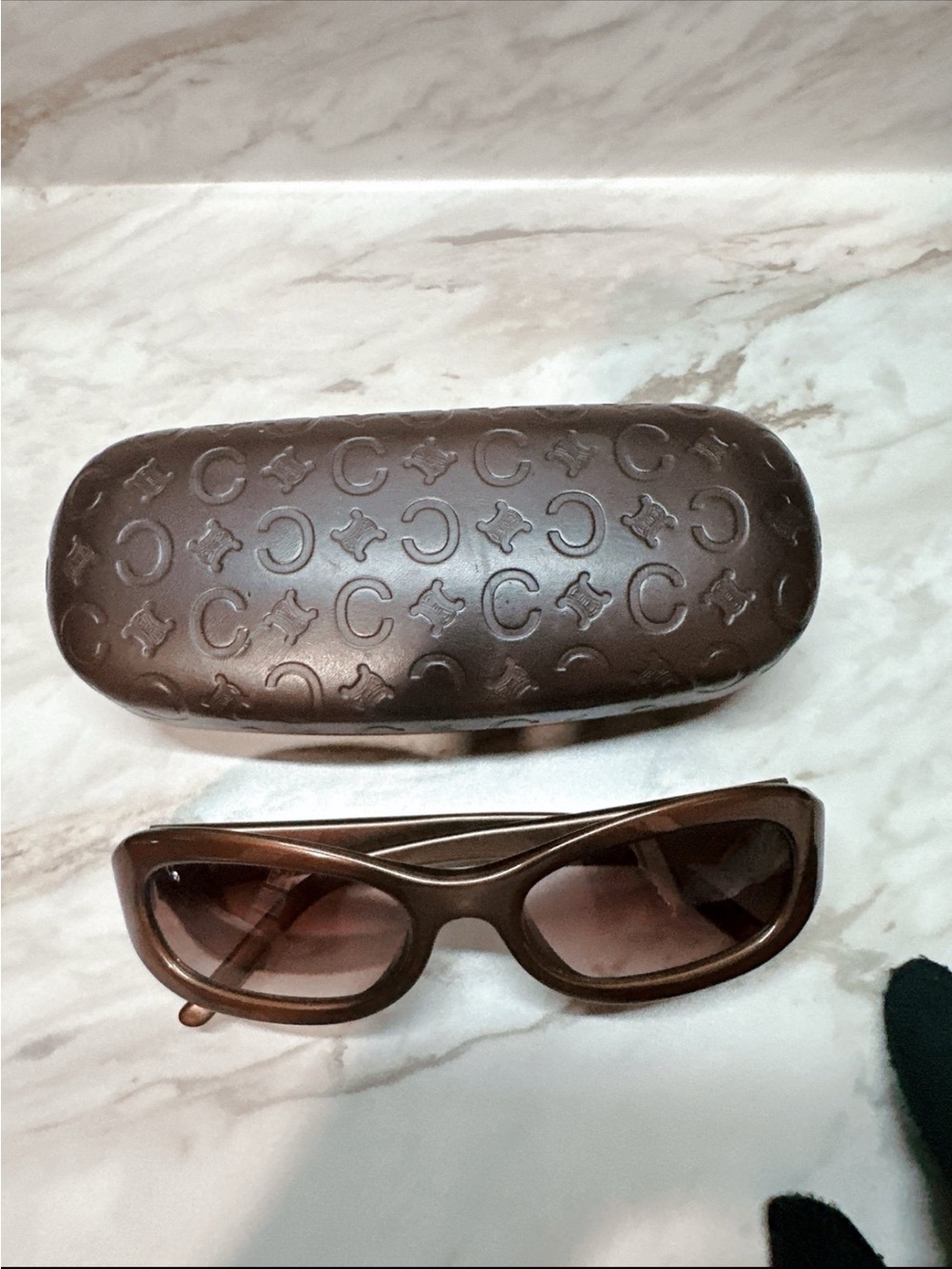 Authentic Celine Vintage Sunglasses - Bronze/Brown with Original Case - Picture 2 of 8